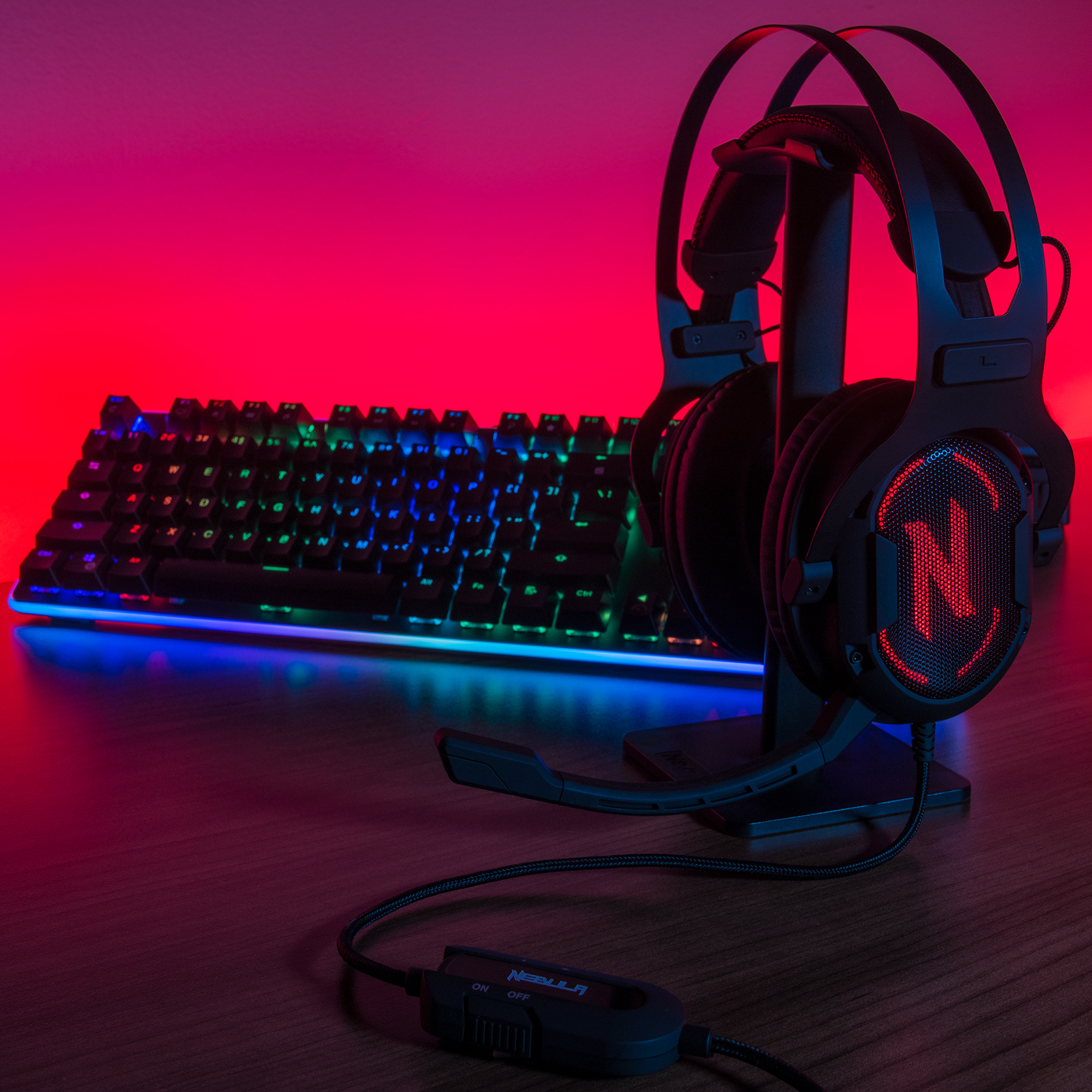 Rosewill NEBULA GX60 7.1 Surround Sound RGB Gaming Headset